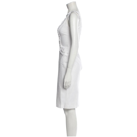 Alexander McQueen NWT knee length sheath dress white size 4 - Picture 3 of 5
